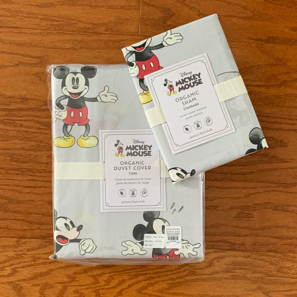 Disney Mickey Mouse Organic Duvet Cover & Sham